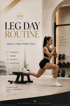 Woman in athletic wear performing a lunge in a gym