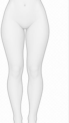 Illustration of a slim female body from the waist down