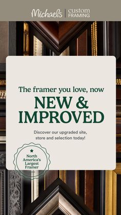 Advertisement for custom framing services with various picture frames