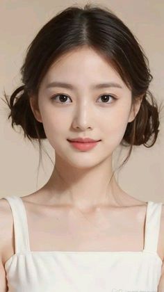 Woman with dark hair in pigtails wearing a white top, looking at the camera