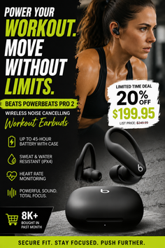 Athletic woman wearing earbuds and a sports bra in a gym setting