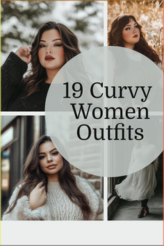 Collage of four photographs featuring women in various outfits