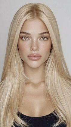 Woman with long blonde hair and freckles looking directly at the viewer