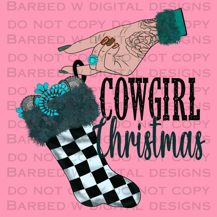 Illustration of a hand holding a checkered Christmas stocking with turquoise accents
