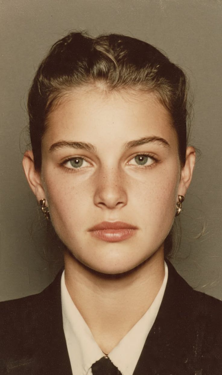 Woman with dark hair and freckles wearing a suit and white shirt