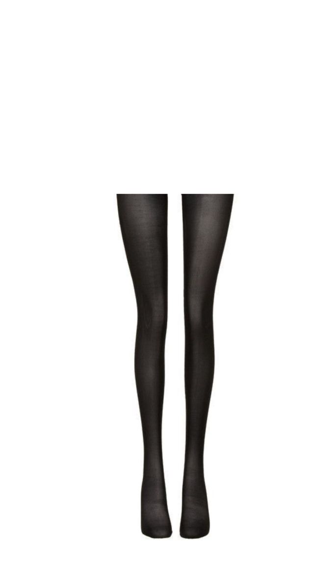 Pair of black tights on a white background