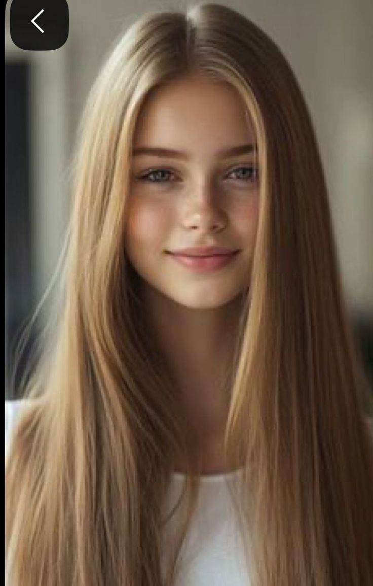 Young woman with long blonde hair and freckles smiling at the camera
